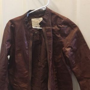 FINAL MARKDOWN Ladies old navy leather jacket small